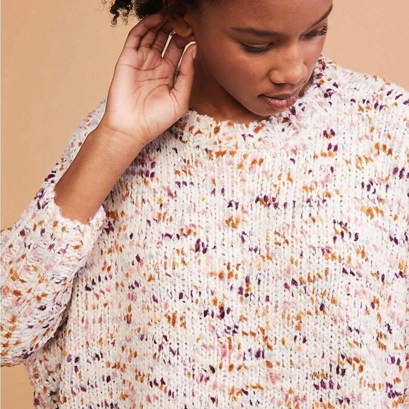 NWOT L&G Flecked Chenille Poncho Sweater - Picture 2 of 9